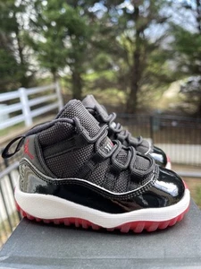 Air Jordan 11 Retro TD ‘Bred’ Baby Toddler 378040-061 - SZ 5C ‘VNDS’ - Picture 1 of 11