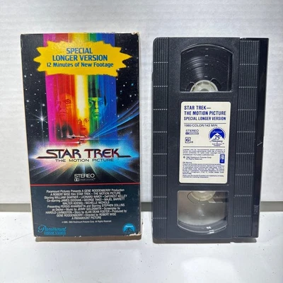 Star Trek The Motion Picture VHS 1980 Sci-Fi Special Longer Version Paramount - Image 1 of 2