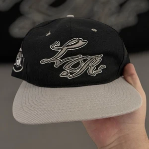 Vintage 90s Los Angeles Raiders Snapback Hat NUTMEG NFL SAMPLE - Picture 1 of 6