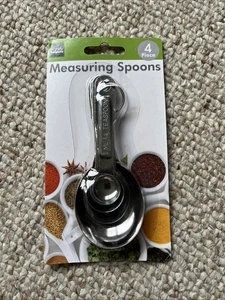 Edelstahl Messlöffel Löffel Set Kaffeelöffel 4er Set - Bild 1 von 2