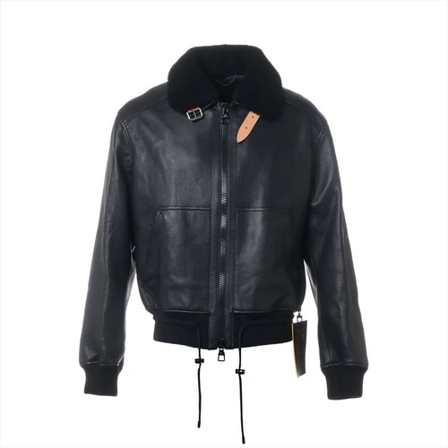 LOUIS VUITTON（LV） Louis Vuitton 22SS Giacca Pelle di Cervo 46 Uomo Nero RM221Q STAPLES EDIO