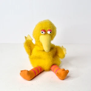 Vintage 1970s Knickerbocker Sesame Street Big Bird Stuffed Toy 10.5" Plush Bean - Picture 1 of 7