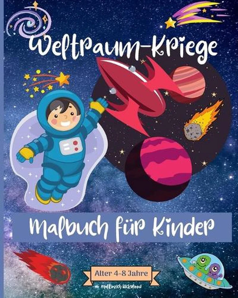 Weltraum-Kriege Malbuch fr Kinder im Alter von 4-8 Jahren: Erstaunliche Weltraum - Image 1 of 1