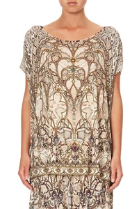 CAMILLA ALL IS NOUVEAU LOOSE FIT ROUND NECK TEE TOP XL as new . - Picture 1 of 12