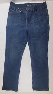 Lee Regular Fit Pierna Recta Tiro Medio Movimiento Flexible Mujer Talla 10 Corto Azul - Imagen 1 de 5