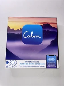 Calm Mindful Puzzle 300 pcs Foggy Mountains App Subscription Included Sealed New - Picture 1 of 10