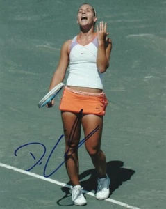 SEXY DOMINIKA CIBULKOVA SIGNED WTA TENNIS 8x10 PHOTO #4 Autograph PROOF - Picture 1 of 2