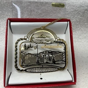Adorno recuerdo expedición Lewis & Clark 200 aniversario acabado oro 24K - Imagen 1 de 4