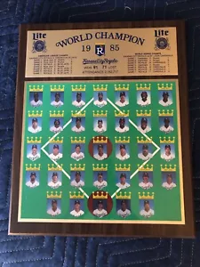 KC Royals 1985 World Champions Plaque - Picture 1 of 1