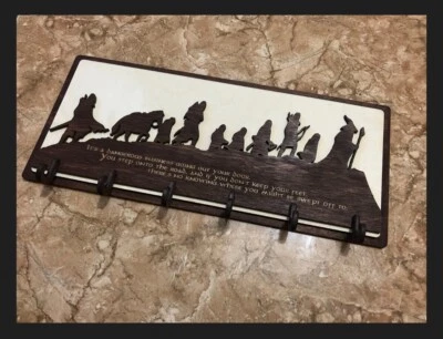 Key Holder For Wall / The Lord Of The Rings wall key organizer / Decor for home - Image 1 of 4