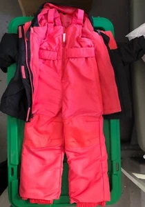 Girls Snow Jacket with removable lining and Bib (lined) Set - Picture 1 of 4