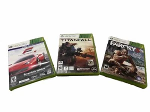 Xbox 360 Video Game Lot Titanfall, Farcry 3,Forza Motorsport 4Essentials Edition - Picture 1 of 6