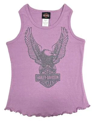 Camiseta sin mangas Harley-Davidson Eagle Rib para niñas pequeñas - púrpura lavanda Foto 1 de 2