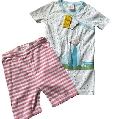 Hanna Andersson Disney Collection Frozen Elsa short sleeve Pj Set size 140 New - Image 1 of 4