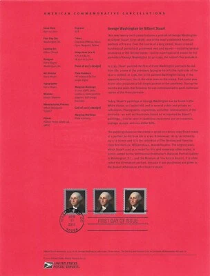 Souvenir Page Washington US 4504 SP1784 - Image 1 of 2