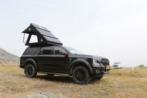 2-3 Person Aluminum Pop Up Rooftop Tent Hard Shell for SUV Camping - Picture 1 of 22