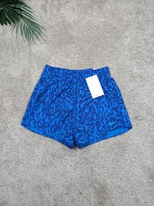 Nike One Girls Medium Standard Fit Lined Shorts Dri-Fit Blue Animal Run NWT $38 - Picture 1 of 7