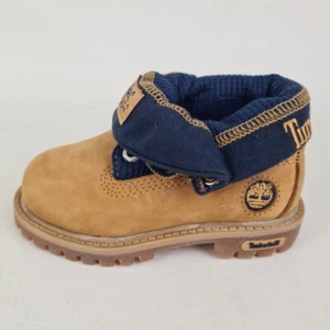 🔥 Timberland Roll Top Thrml TODDLER Boots Waterproof Wheat Leather 29856 - Picture 1 of 10