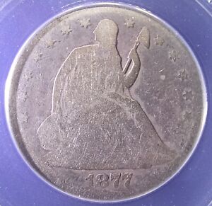 1877 Seated Liberty Half Dollar (ANACS G4)