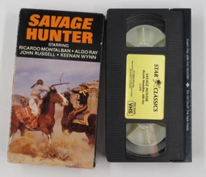Rare OOP Savage Hunter VHS Tape Ricardo Montalban Aldo Ray John Russell Tested - Picture 1 of 2