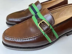 Ralph Lauren x Crockett Jones Shell Cordovan Rhett Web Halbschuhe Größe US 9 D 900 $ - Bild 1 von 12