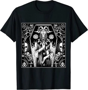 T-shirt NUOVA LIMITATA Dark Goat Pentagram Baphomet Design ottima idea regalo S-3XL - Foto 1 di 4