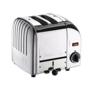 Classic DUALIT 2 Slice Vario Toaster Polished Stainless Steel - Made in the UK - Picture 1 of 6