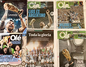 Argentina World Cup 2022 Newspaper Journal LOT includes 2 POSTER