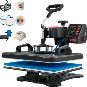 VEVOR Pressa a Caldo 5 in 1 per Sublimazione da 29 x 38 cm per Tazza e T-shirt - Imagen 1 de 12
