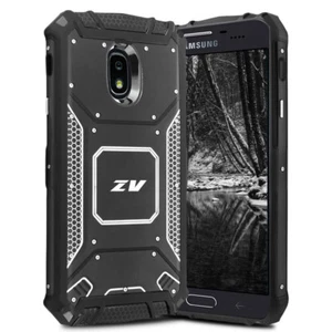 Metallic Coating Rugged Case+Tempered Glass for Samsung Galaxy J3 (2018) - Picture 1 of 17
