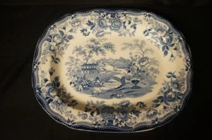 Royal Staffordshire Clarice Cliff England Tonquin Blue Platter 15 5/8" Wide - Picture 1 of 1