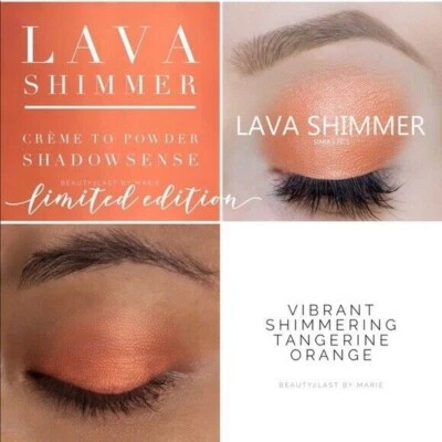 Sombra de ojos ShadowSense Lava Shimmer color de larga duración tamaño completo y sellada Foto 1 de 3