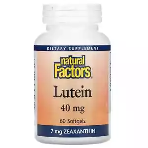 Natural Factors Lutein 40mg,Natural Antioxidant 2 Support Eye Health,60Softgels - Picture 1 of 2