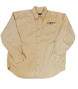 Nascar 76 Official Fuel Of Nascar Long Sleeve Button Up Shirt Size XL - Picture 1 of 6