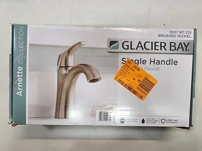 Arnette Single Handle Single Hole Bathroom Faucet in Brushed Nickel 1007 911 215 - Image 1 of 4