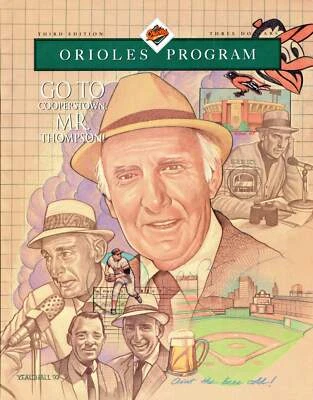 Cal Ripken Jr. Autographed Baltimore Orioles Program (JSA) - Image 1 of 2