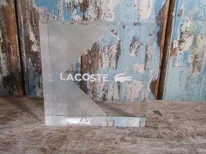 Lacoste Klar Plexiglas Laden Werbeblock Regal Ständer Werbung Lacoste - Bild 1 von 6