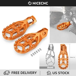 Forged Foot Pegs Footrests For KTM 125 250 300 350 450 XCF SXF XC SX 2023-2025 - Picture 1 of 11