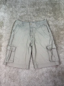 Marc Ecko Cut & Sew Mens Beige Cargo Shorts Size 32 Outdoors Streetwear B943 - Picture 1 of 14