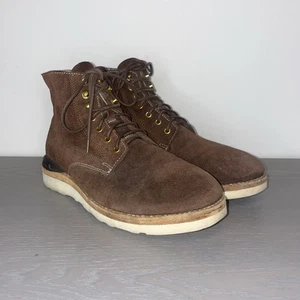 Visvim Mens Virgil Leather Suede Boots Size 9 Brown Lace Up Vibram - Picture 1 of 11