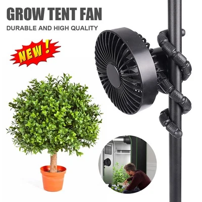 Mini USB Grow Ventilator 3-Stufen Flexibler Umluftventilator für Grow Zelt Box - Bild 1 von 4