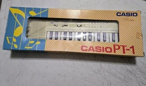 Vintage Casio PT-1 Electronic Mini Keyboard GETESTET FUNKTIONIERT Made Japan Synthesizer - Bild 1 von 6