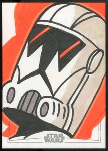 2025 Topps Chrome Star Wars Sketch Card Silver 1/1 Artist Signed Eric Medina - Picture 1 of 2