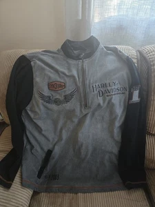 Harley Davidson 1/4 Zipper Pullover 3XL - Picture 1 of 3