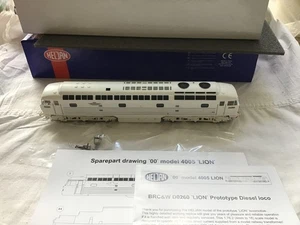 HELJAN (4005) OO GAUGE BCRW D0260 LION PROTOTYPE WHITE DIESEL LOCOMOTIVE - BOXED - Picture 1 of 11