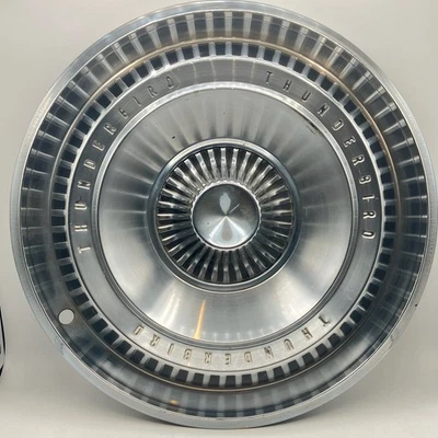 Vintage Thunderbird Hubcap Wheel Cover 15" 1955 1956 1957 Ford Car Part - Image 1 of 3