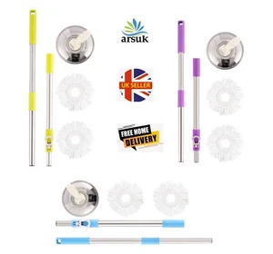 Mop Griff Set Hausreinigung Höhengriff super saugfähig Mikrofaser Mop Köpfe - Bild 1 von 25