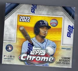 2022 Topps Chrome Jumbo Baseball Hobby Box Factory Sealed With Silver Pack