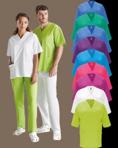 Damen Herren Schlupfkasack OP-Kleidung Schlupfjacke Altepflege Kasack Unisex - Bild 1 von 20