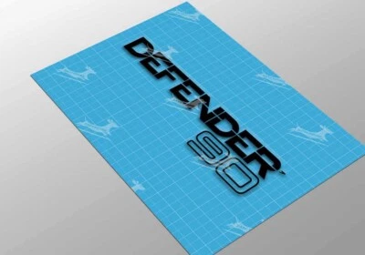 LAND ROVER DEFENDER 90 REAR DECAL BLACK or SILVER ON CLEAR BACKGROUND Cut Vinyl - Image 1 of 2